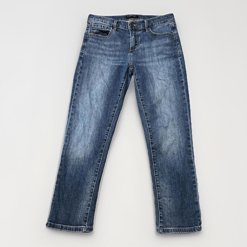 Banana Republic Jeans Womens 26/2 Blue Girlfriend Slim Fit Low Rise 28x24.5